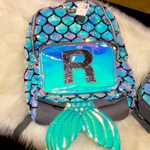 SOLD — Justice Mermaid Backpack and Lunch Box